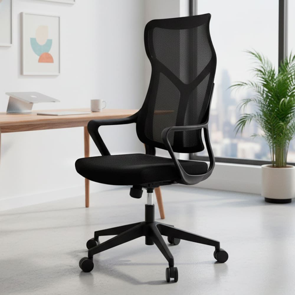 Silla Ergonomica de Oficina Ejecutiva Komsum Lyon Negro